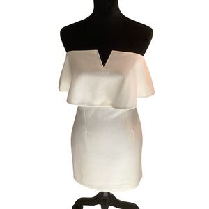 She + Sky White Sheath Cocktail Dress